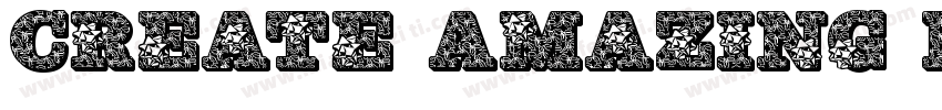 Create Amazing Bows字体转换